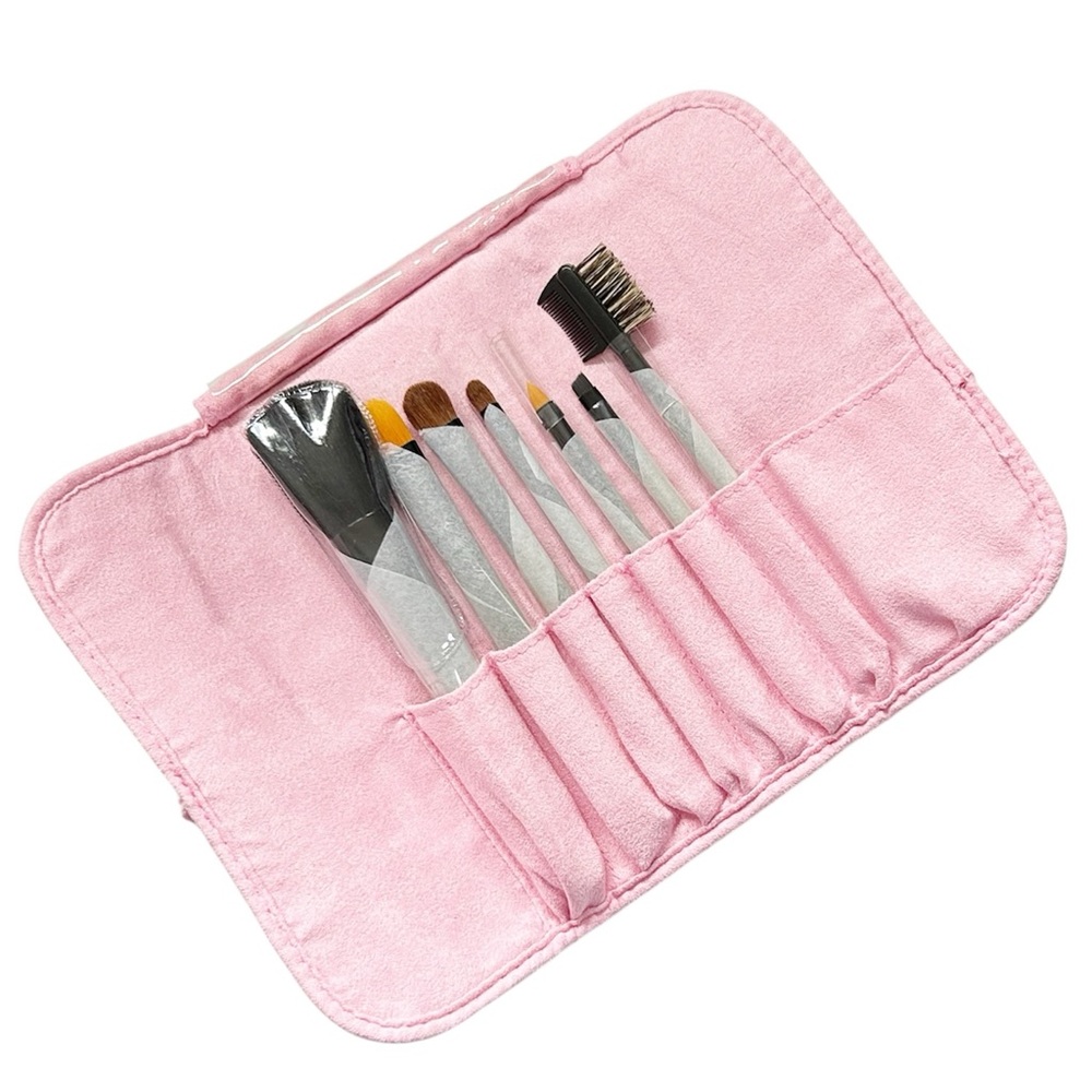 7pcs Travel Cosmetic Makeup Brush Set